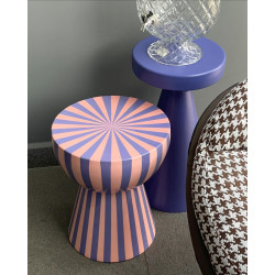 Mały Stolik VALERIA różowo fioletowy nowoczesny pop art