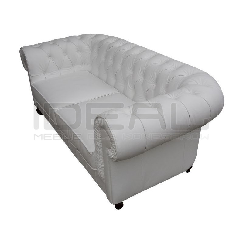 Sofa Chesterfield w skórze Canon 2 osobowa | IdealMeble.pl