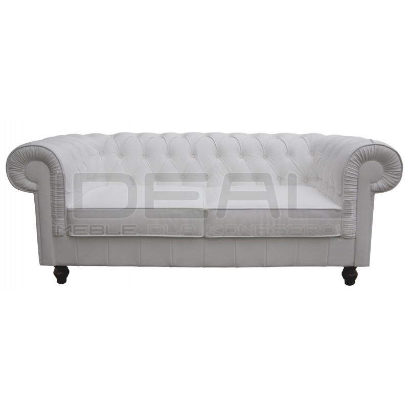 Sofa Chesterfield w skórze Canon 2 osobowa | IdealMeble.pl
