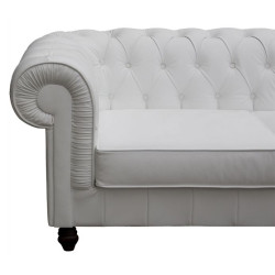 Sofa Chesterfield w skórze Canon 2 osobowa | IdealMeble.pl