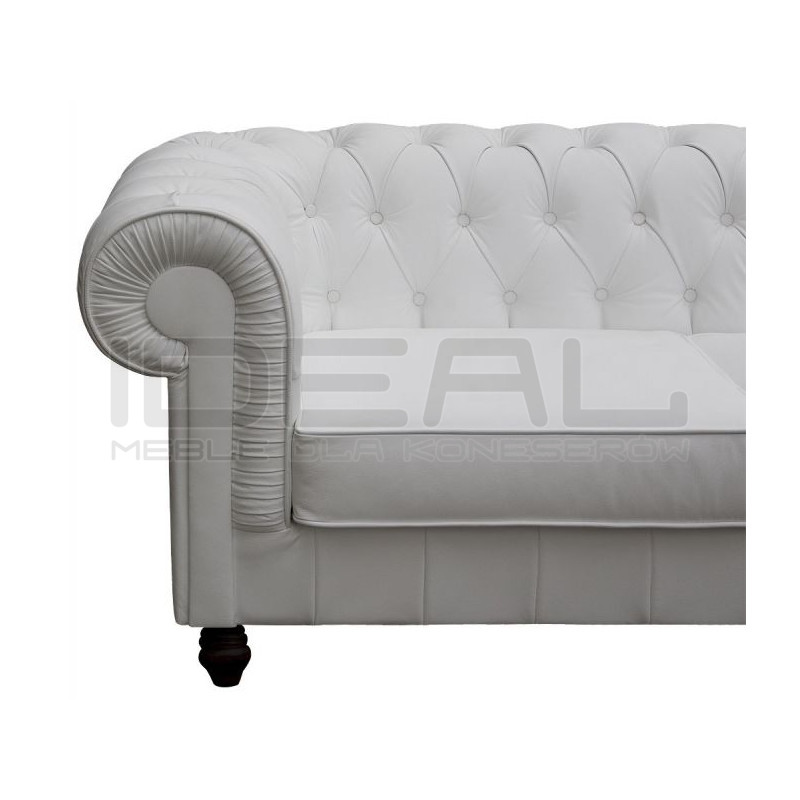Sofa Chesterfield w skórze Canon 2 osobowa | IdealMeble.pl