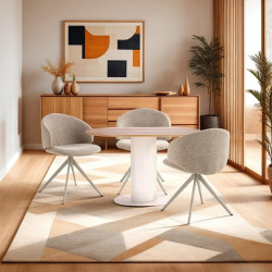 Stół Gativel – Nowoczesny stół z fornirem dębowym I Jadalnia