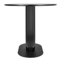 Stół Gativel owalny 120 cm czarny | IdealMeble.pl