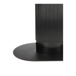 Stół Gativel owalny 120 cm czarny | IdealMeble.pl