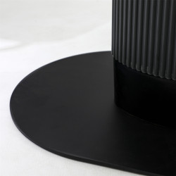 Stół Gativel owalny 120 cm czarny | IdealMeble.pl