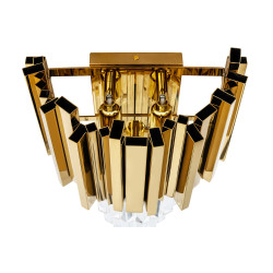 Kinkiet złoty kryształowy glamour Imperial Wall Gold | IdealMeble.pl