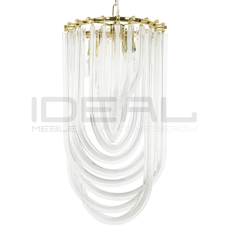 Lampa wisząca złota glamour Murano L | IdealMeble.pl