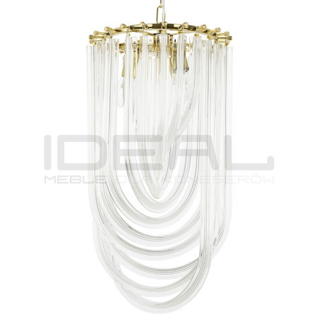 Lampa wisząca złota glamour Murano L | IdealMeble.pl