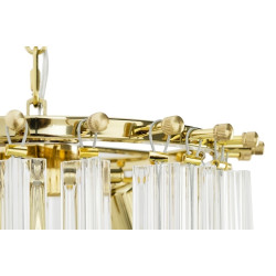 Lampa wisząca złota glamour Murano L | IdealMeble.pl