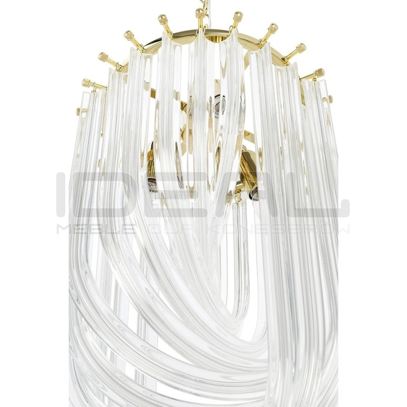 Lampa wisząca złota glamour Murano L | IdealMeble.pl