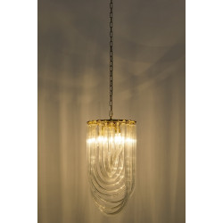 Lampa wisząca złota glamour Murano L | IdealMeble.pl