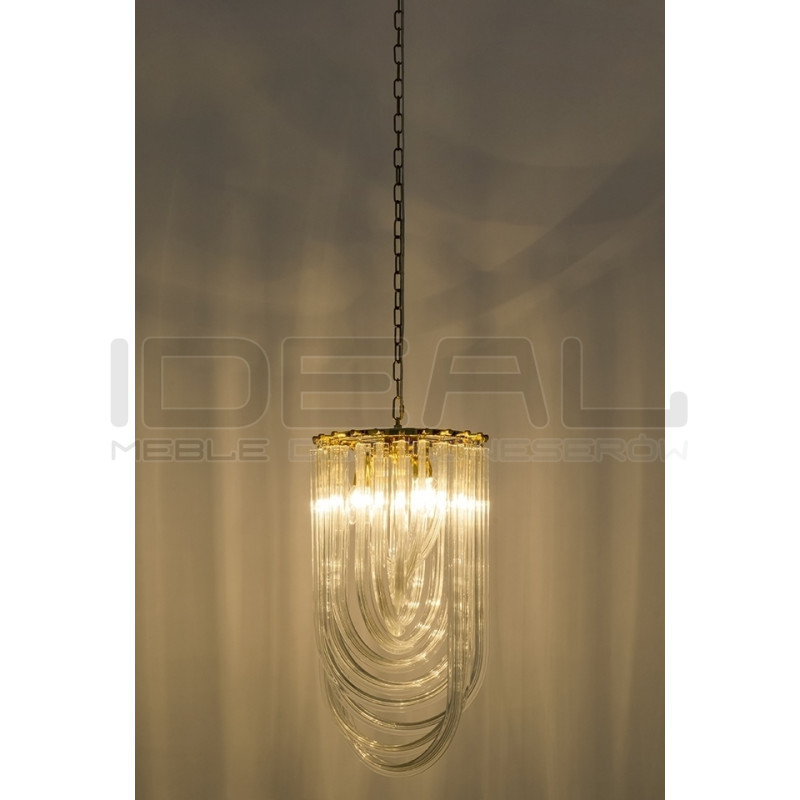 Lampa wisząca złota glamour Murano L | IdealMeble.pl