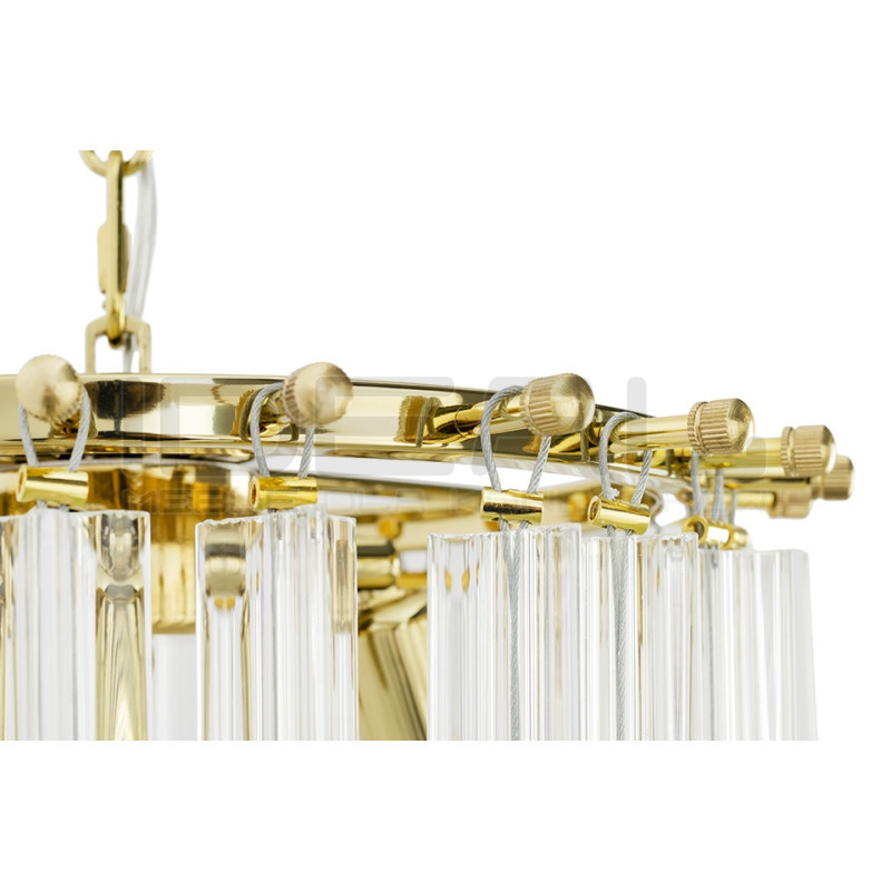 Złota Lampa wisząca glamour Murano S | IdealMeble.pl