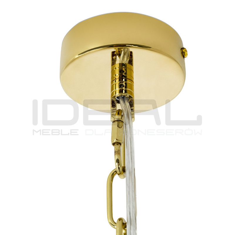 Złota Lampa wisząca glamour Murano S | IdealMeble.pl