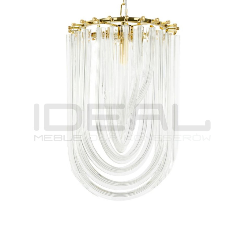 Złota Lampa wisząca glamour Murano S | IdealMeble.pl