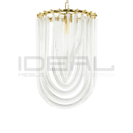Złota Lampa wisząca glamour Murano S | IdealMeble.pl