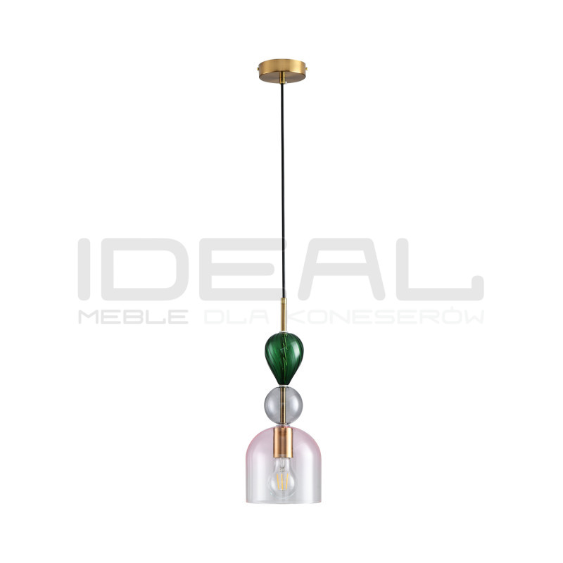 Lampa wisząca Balam | Pastelowe szkło|IdealMeble.pl