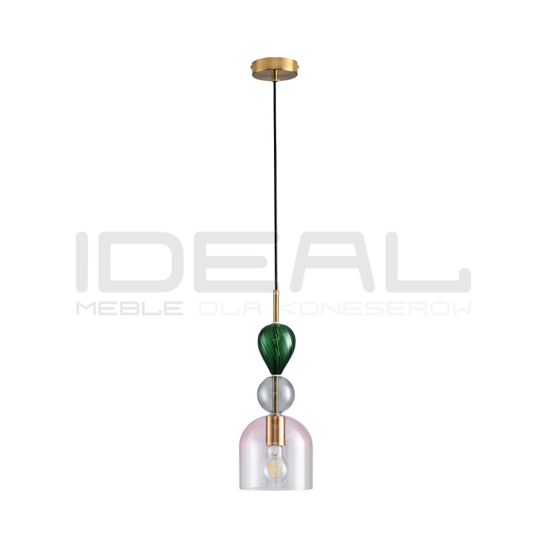Lampa wisząca Balam | Pastelowe szkło|IdealMeble.pl