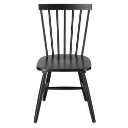 Drewniane krzesło patyczak Tulno czarne | IdealMeble.pl