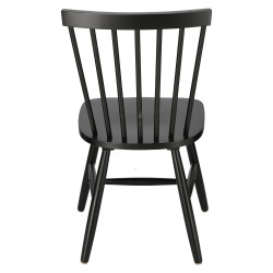 Drewniane krzesło patyczak Tulno czarne | IdealMeble.pl