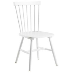 Drewniane krzesło patyczak Tulno białe | IdealMeble.pl
