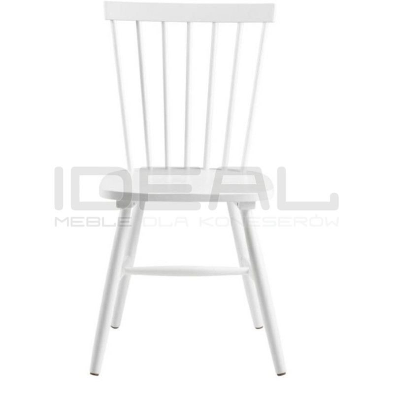 Drewniane krzesło patyczak Tulno białe | IdealMeble.pl