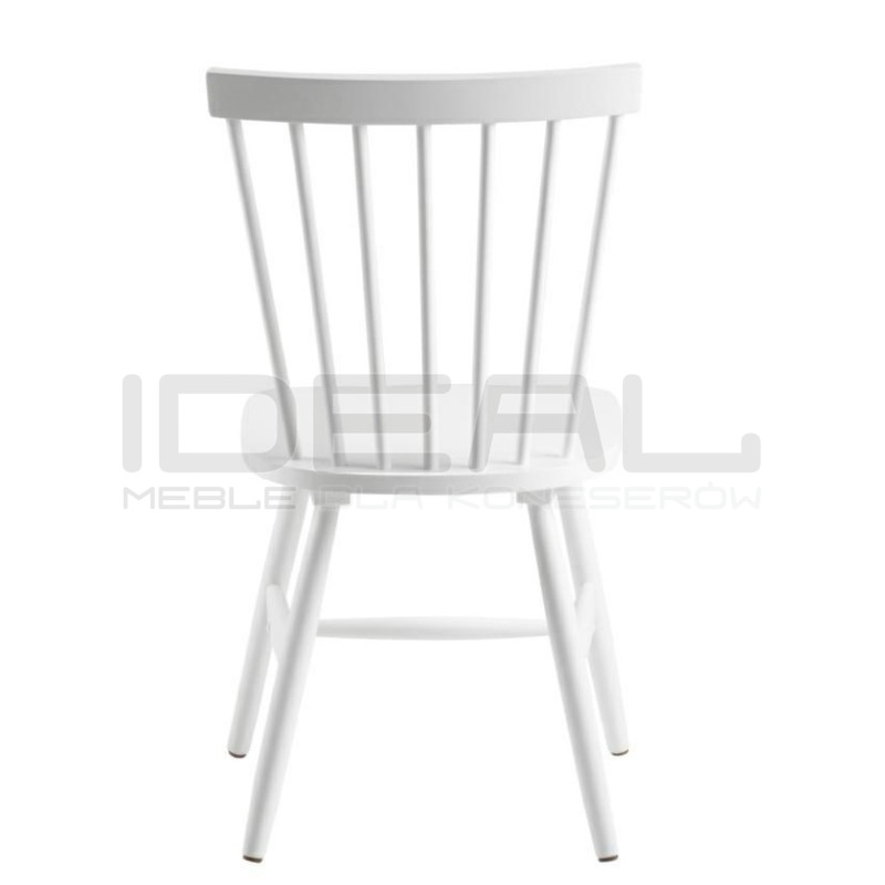 Drewniane krzesło patyczak Tulno białe | IdealMeble.pl