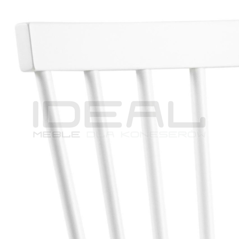 Drewniane krzesło patyczak Tulno białe | IdealMeble.pl