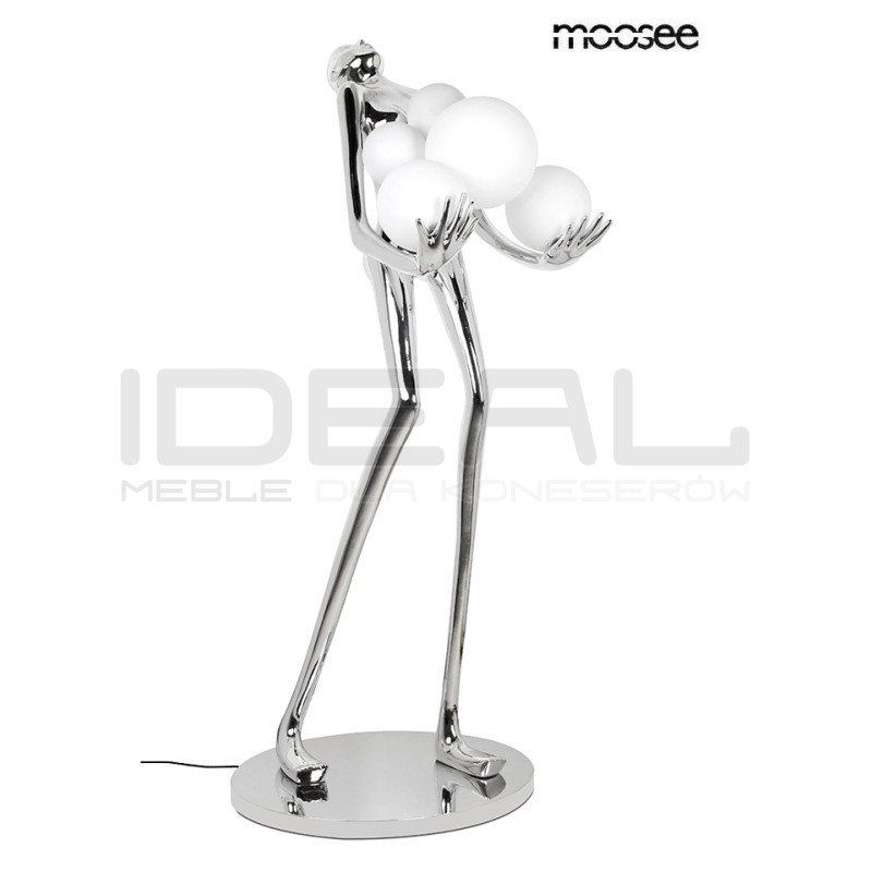 HUMAN SILVER: Designerska lampa Podłogowa | IdealMeble.pl