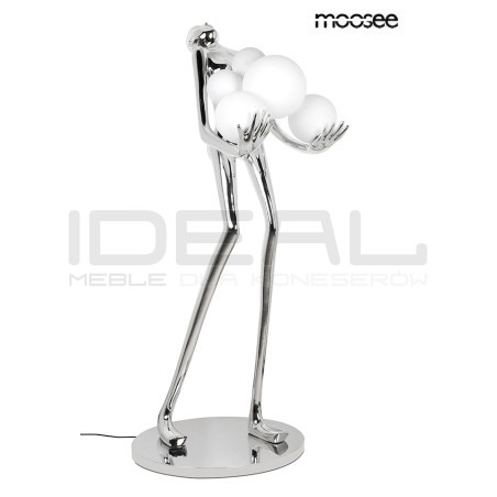 HUMAN SILVER: Designerska lampa Podłogowa | IdealMeble.pl