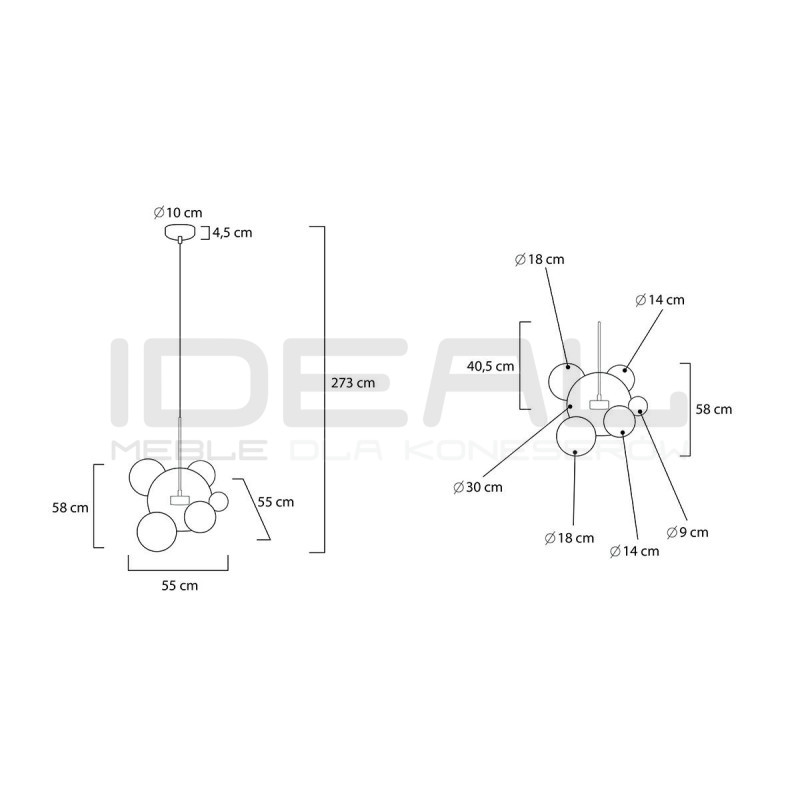 Lampa wisząca CAPRI 6
