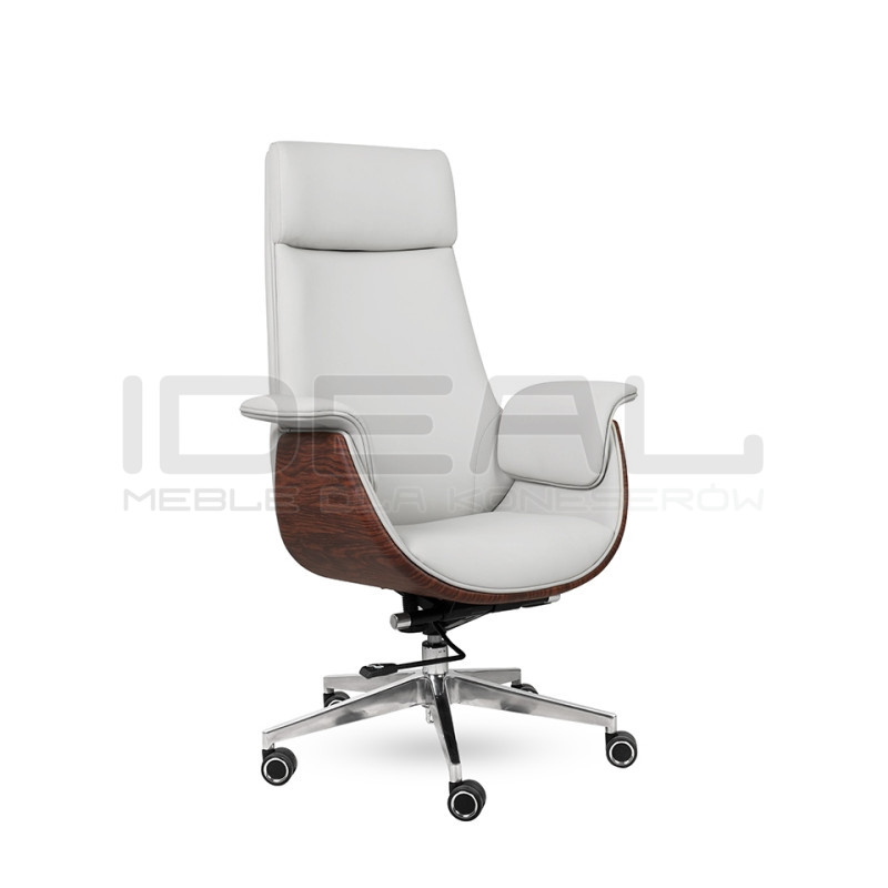 Fotel biurowy ADMIRAL szary – Elegancki fotel z regulacją