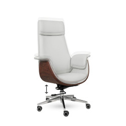 Fotel biurowy ADMIRAL szary – Elegancki fotel z regulacją