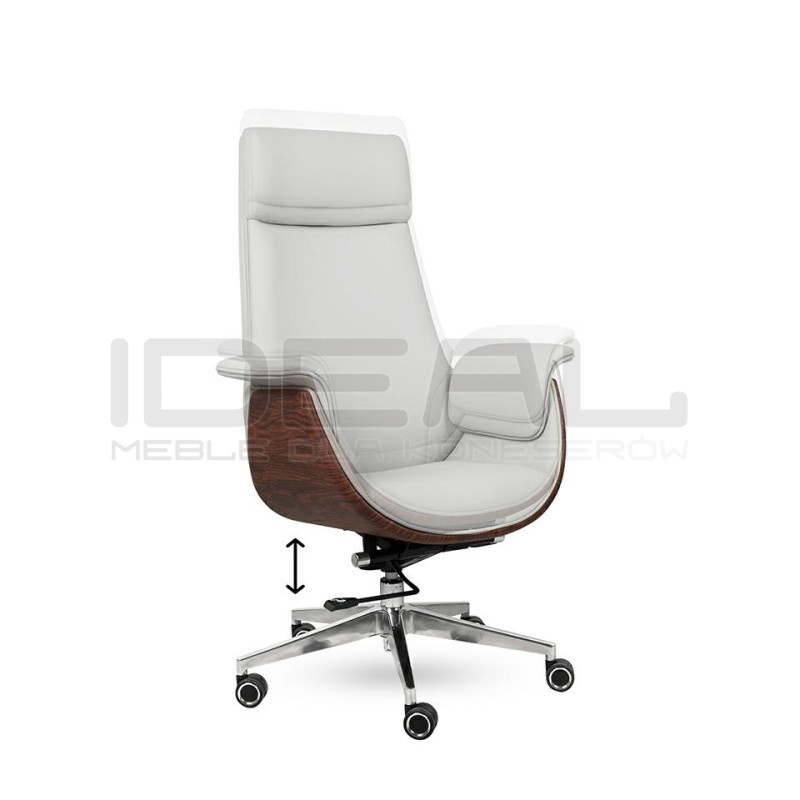 Fotel biurowy ADMIRAL szary – Elegancki fotel z regulacją