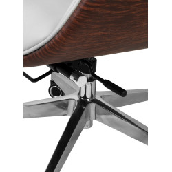 Fotel biurowy ADMIRAL szary – Elegancki fotel z regulacją