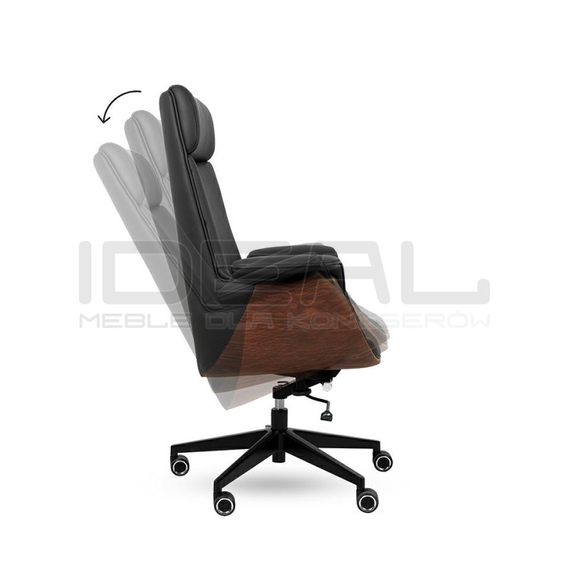 Fotel Biurowy ADMIRAL czarny – Krzesło ergonomiczne do biura