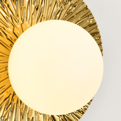 Kinkiet Sun: Złota lampa ścienna | Design Art Deco