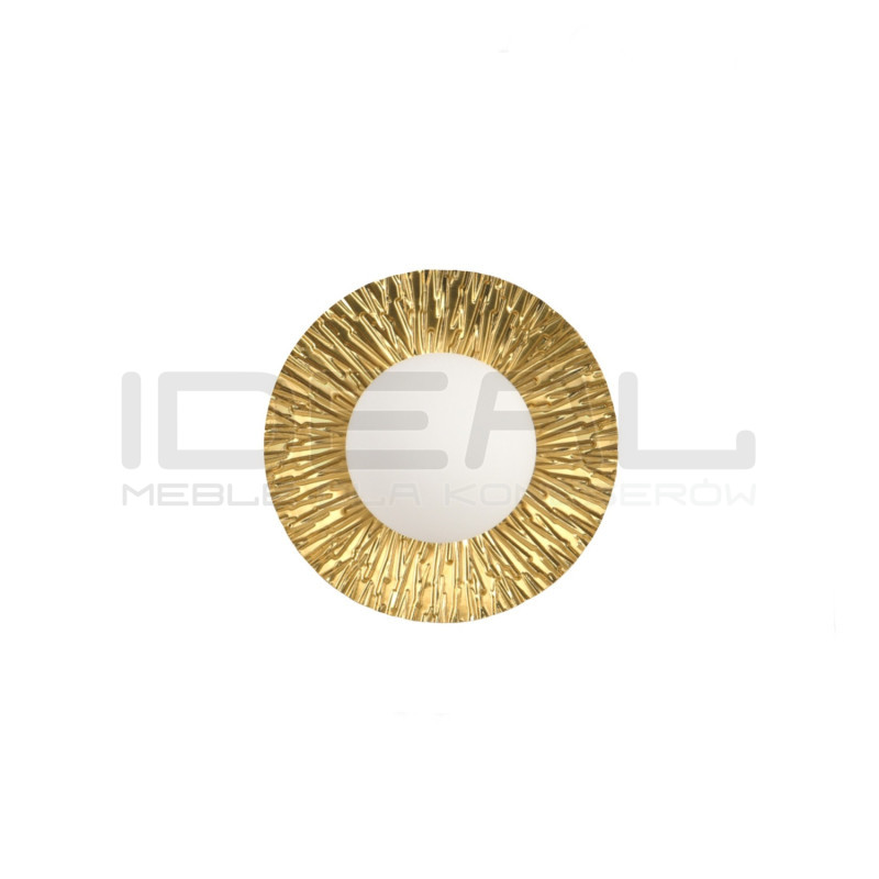 Kinkiet Sun: Złota lampa ścienna | Design Art Deco