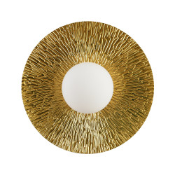 Kinkiet Sun: Złota Lampa Ścienna SUN M | Nowoczesny Art Deco