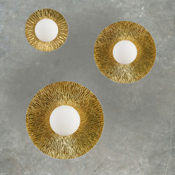 Kinkiet Sun: Złota Lampa Ścienna SUN M | Nowoczesny Art Deco