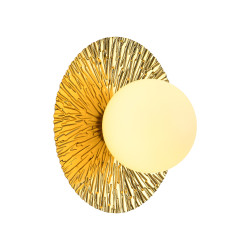 Kinkiet Sun: Złota Lampa Ścienna SUN M | Nowoczesny Art Deco