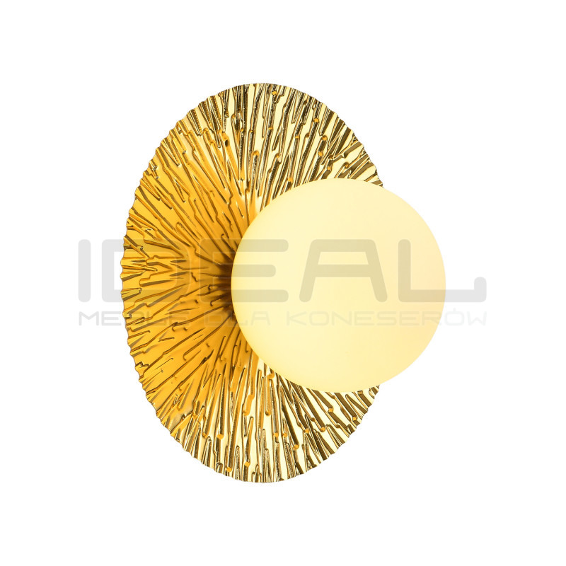 Kinkiet Sun: Złota Lampa Ścienna SUN M | Nowoczesny Art Deco