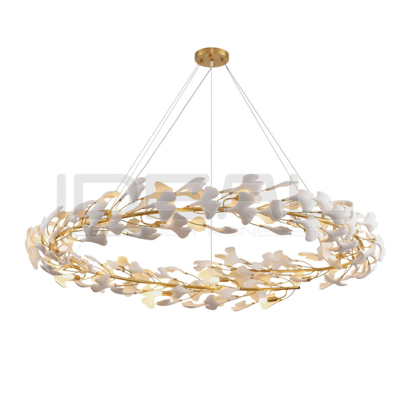 Lampa wisząca BOTANIKA 150 – Złoty wieniec| IdealMeble.pl