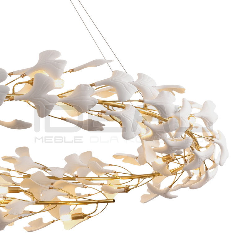 Lampa wisząca BOTANIKA 150 – Złoty wieniec| IdealMeble.pl