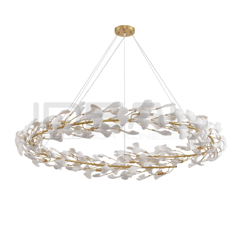 Lampa wisząca BOTANIKA 150 – Złoty wieniec| IdealMeble.pl