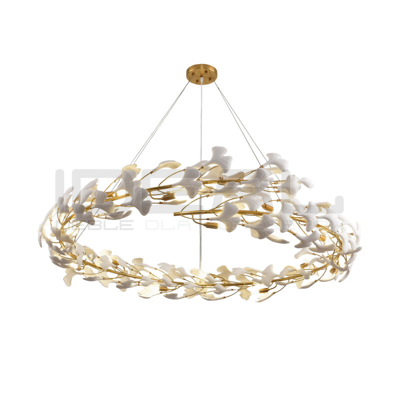 Lampa wisząca BOTANIKA 150 – Złoty wieniec| IdealMeble.pl