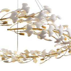 Lampa wisząca BOTANIKA 150 – Złoty wieniec| IdealMeble.pl