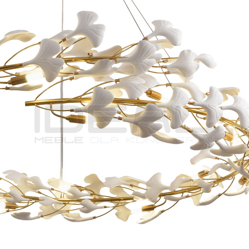 Lampa wisząca BOTANIKA 150 – Złoty wieniec| IdealMeble.pl