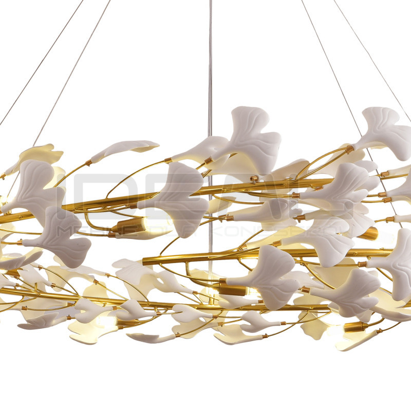 Lampa wisząca BOTANIKA 150 – Złoty wieniec| IdealMeble.pl