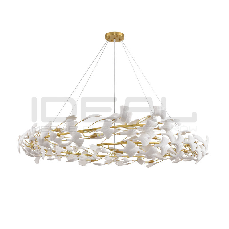 Lampa wisząca BOTANIKA 150 – Złoty wieniec| IdealMeble.pl